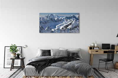 Quadro em tela Montanhas neve de inverno