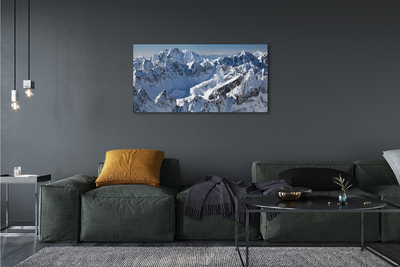 Quadro em tela Montanhas neve de inverno