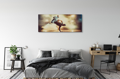 Quadro em tela Homem fuma dança