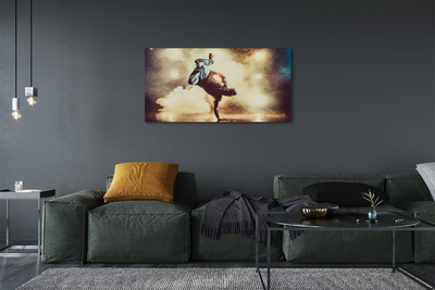 Quadro em tela Homem fuma dança