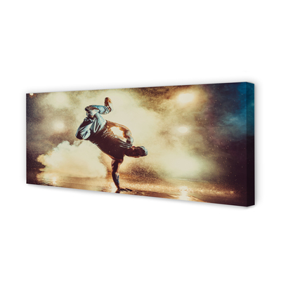 Quadro em tela Homem fuma dança