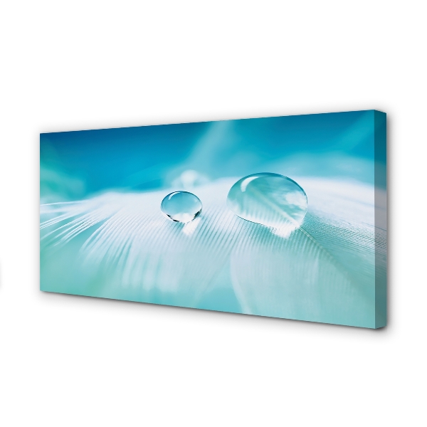 Quadro em tela Macro gotas de água