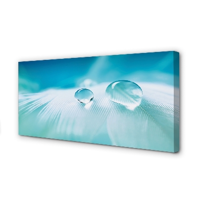 Quadro em tela Macro gotas de água