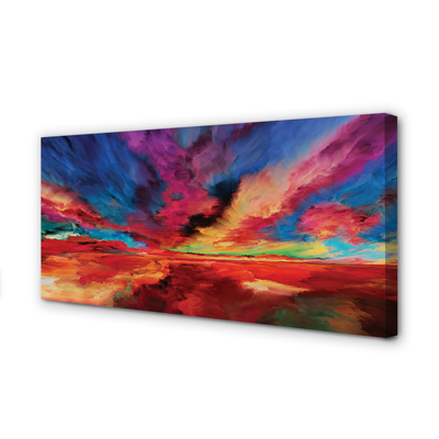 Pintura em tela Fractais coloridos