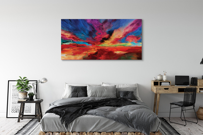 Pintura em tela Fractais coloridos