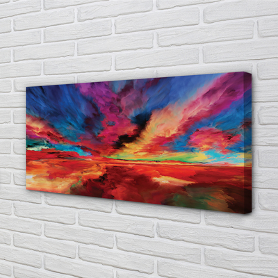 Pintura em tela Fractais coloridos