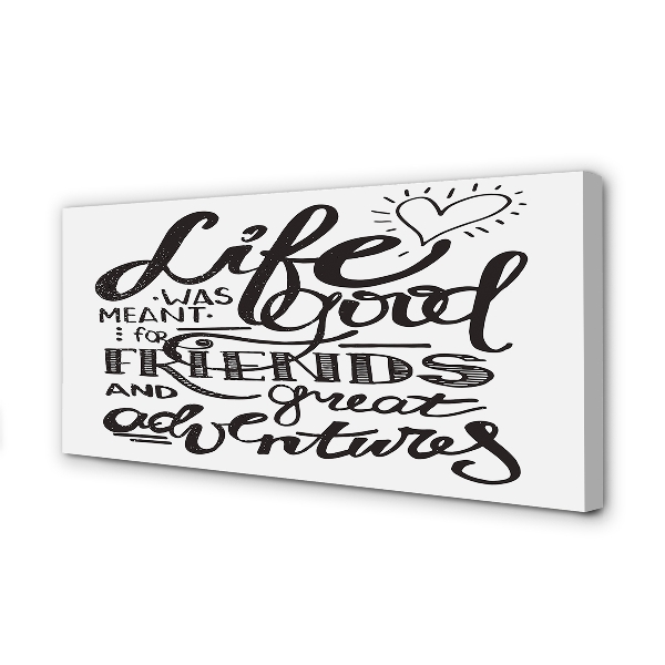 Pintura em tela Letras motivacionais marrons