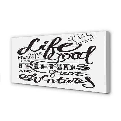 Pintura em tela Letras motivacionais marrons