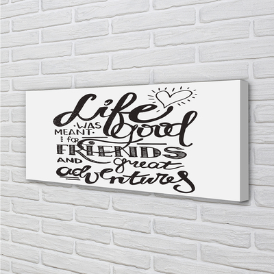 Pintura em tela Letras motivacionais marrons