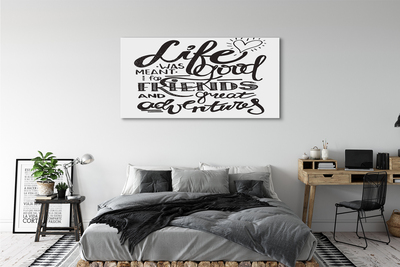 Pintura em tela Letras motivacionais marrons