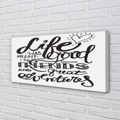 Pintura em tela Letras motivacionais marrons