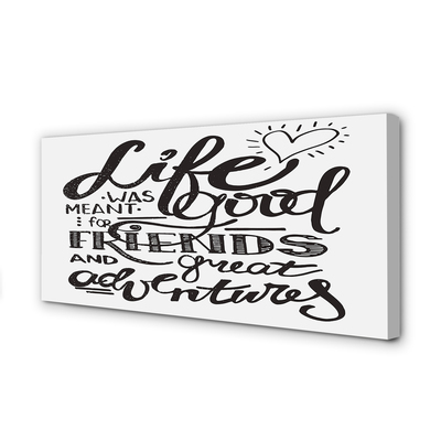 Pintura em tela Letras motivacionais marrons