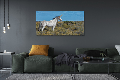 Pintura em tela Campo de unicórnios