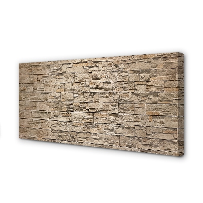 Quadro em tela parede de tijolos de pedra