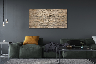 Quadro em tela parede de tijolos de pedra