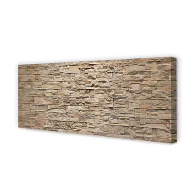 Quadro em tela parede de tijolos de pedra