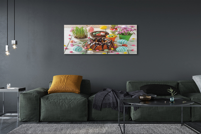 Quadro em tela Bolo de flor de ovo