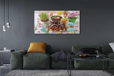 Quadro em tela Bolo de flor de ovo