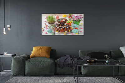 Quadro em tela Bolo de flor de ovo