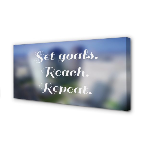 Quadro em tela Letras brancas