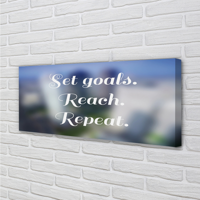 Quadro em tela Letras brancas