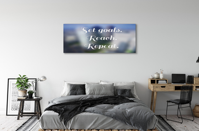 Quadro em tela Letras brancas