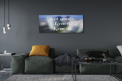 Quadro em tela Letras brancas