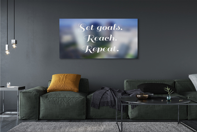 Quadro em tela Letras brancas