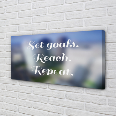 Quadro em tela Letras brancas