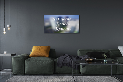 Quadro em tela Letras brancas