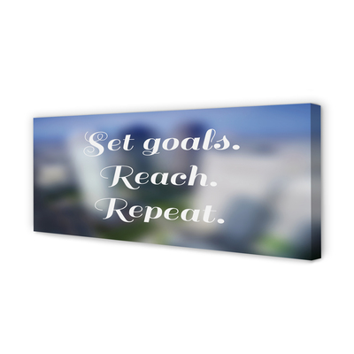 Quadro em tela Letras brancas