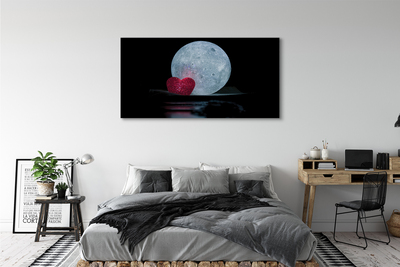 Quadro em tela Coração Lua