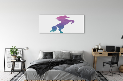 Quadro em tela unicórnio pintado
