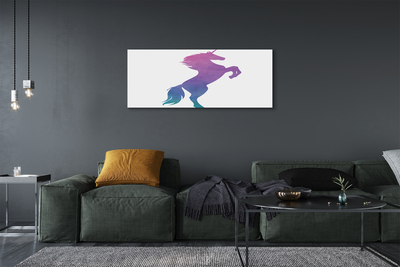 Quadro em tela unicórnio pintado