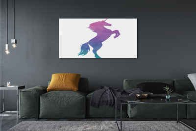 Quadro em tela unicórnio pintado