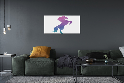 Quadro em tela unicórnio pintado