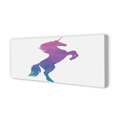 Quadro em tela unicórnio pintado