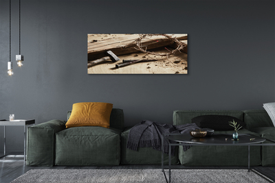 Pintura em tela Martelo de espinhos cruzados