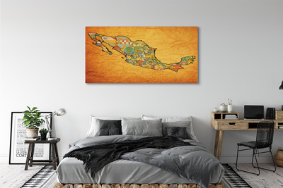 Pintura em tela Mapa de cores