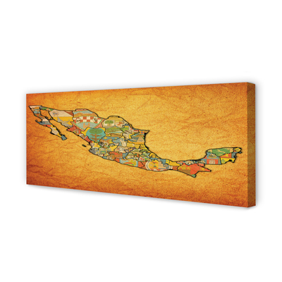 Pintura em tela Mapa de cores