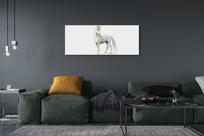 Pintura em tela unicórnio branco