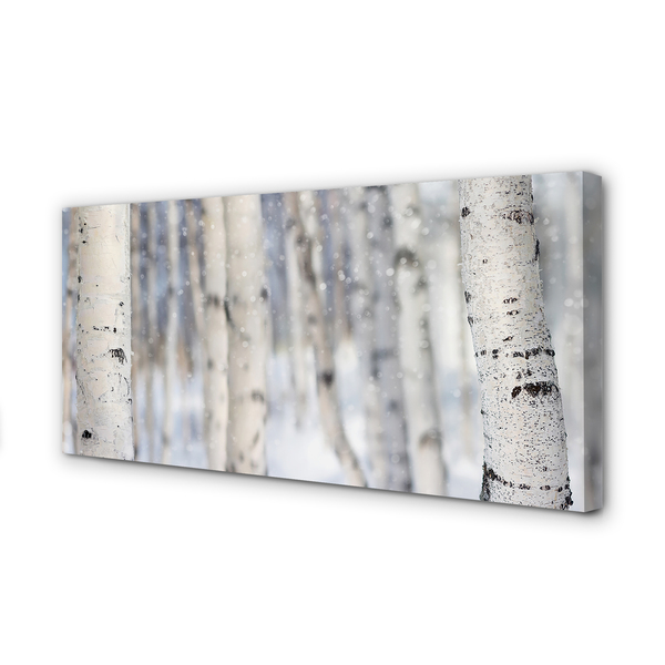 Quadro em tela Árvores neve de inverno