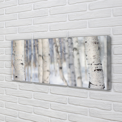 Quadro em tela Árvores neve de inverno