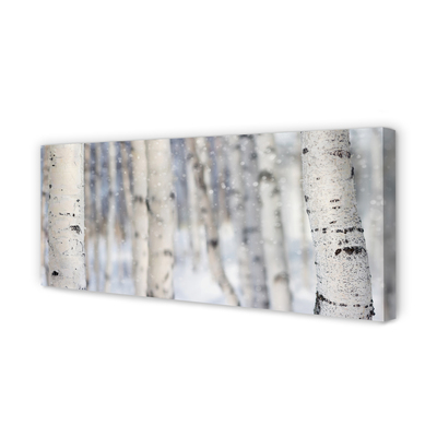 Quadro em tela Árvores neve de inverno