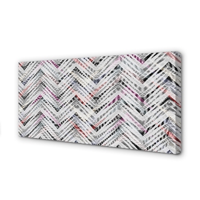 Pintura em tela Espinha de peixe colorida