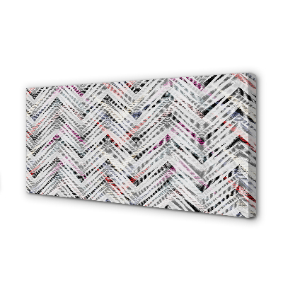 Pintura em tela Espinha de peixe colorida