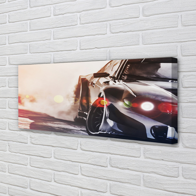 Quadro em tela Luz preta do carro