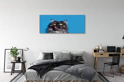 Pintura em tela Um gato lambendo