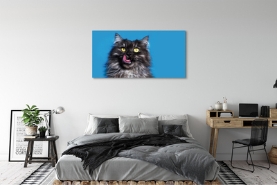 Pintura em tela Um gato lambendo