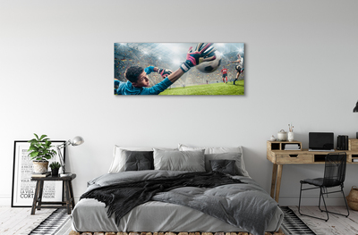 Quadro em tela Homem defendendo a bola